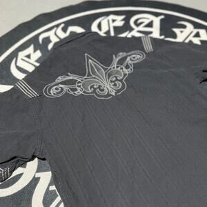 Black and Grey Route 66 Y2K Button Up Shirt